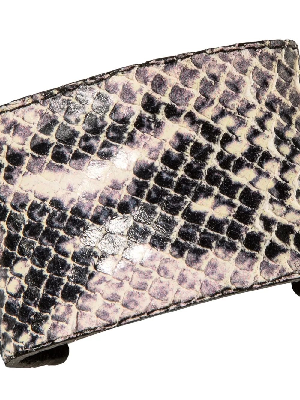 Jennifer Behr Leather-embossed Ponywrap In Neutral