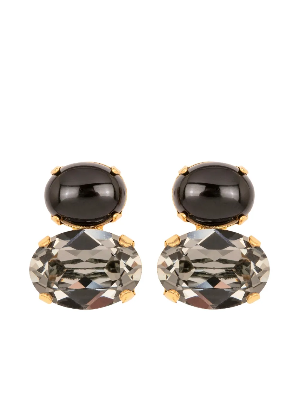 Jennifer Behr Yvette earrings - ブラック Jennifer Behr Yvette earrings - ブラック