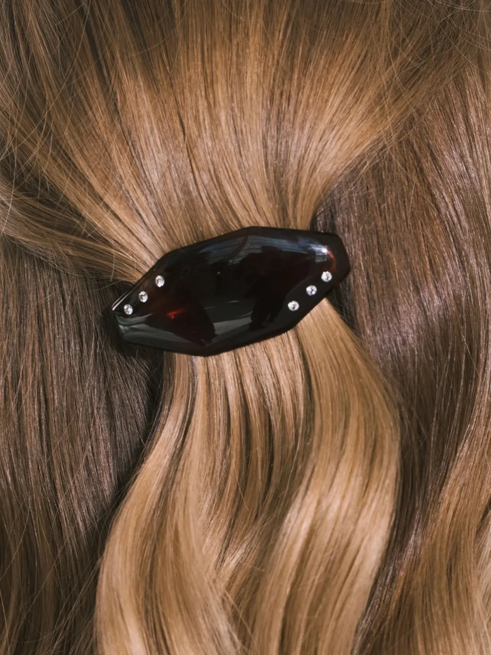 Jennifer Behr Eugenie Crystal-embellished Barrette In Brown
