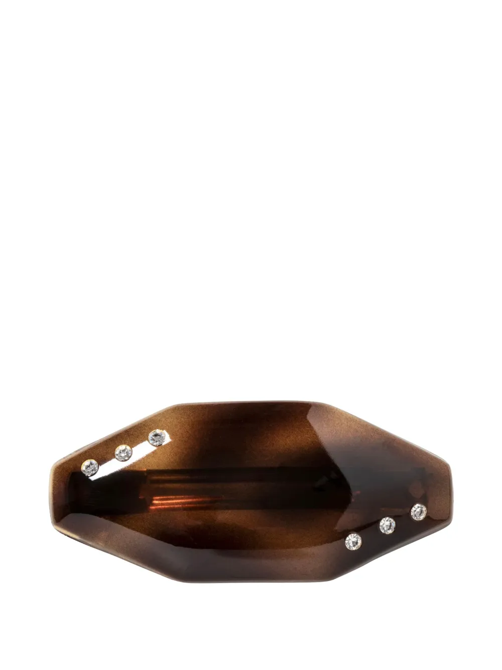 Jennifer Behr Eugenie Crystal-embellished Barrette In Brown