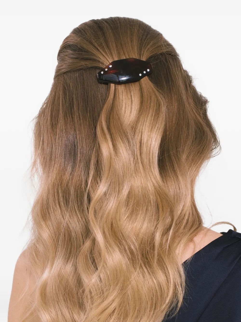 Jennifer Behr Eugenie Crystal-embellished Barrette In Brown