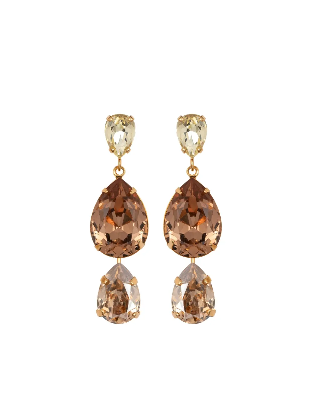 Jennifer Behr Natalina teardrop earrings | Brown | Image 1