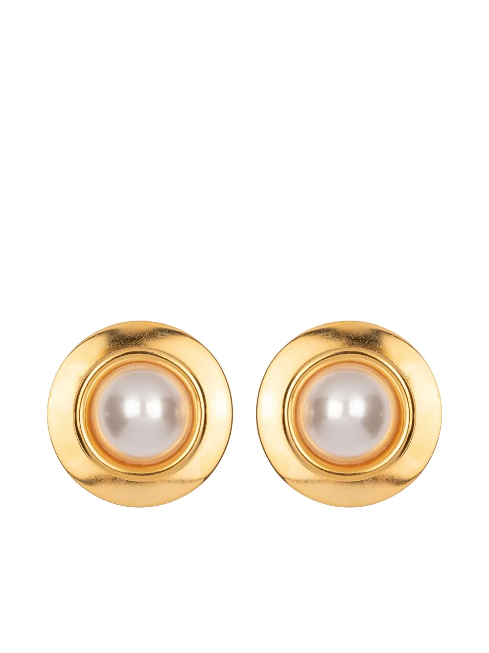Jennifer Behr Alva pearl-plated earrings - シルバートーン Jennifer Behr Alva pearl-plated earrings - シルバートーン