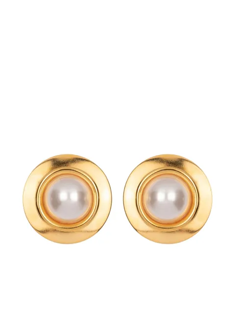 Jennifer Behr Alva pearl-plated earrings