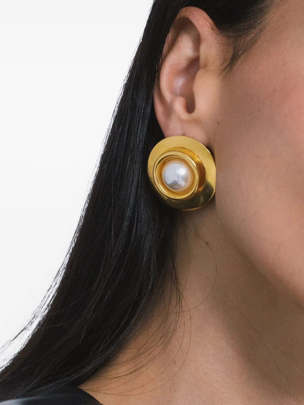 Jennifer Behr Alva Pearl-plated Earrings In Gold