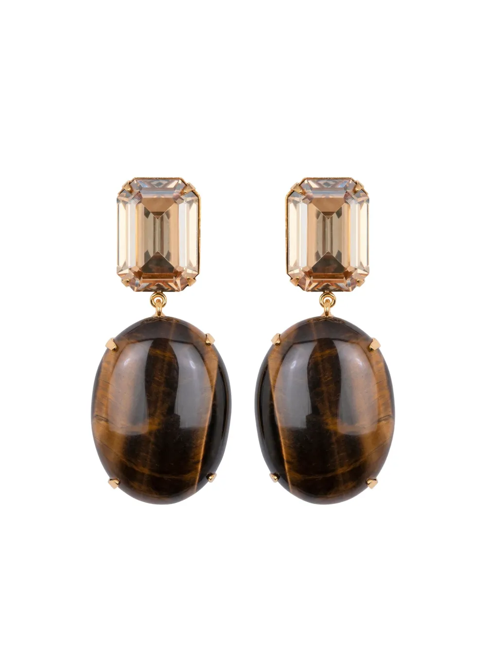 Jennifer Behr Xiomara earrings - ブラウン Jennifer Behr Xiomara earrings - ブラウン