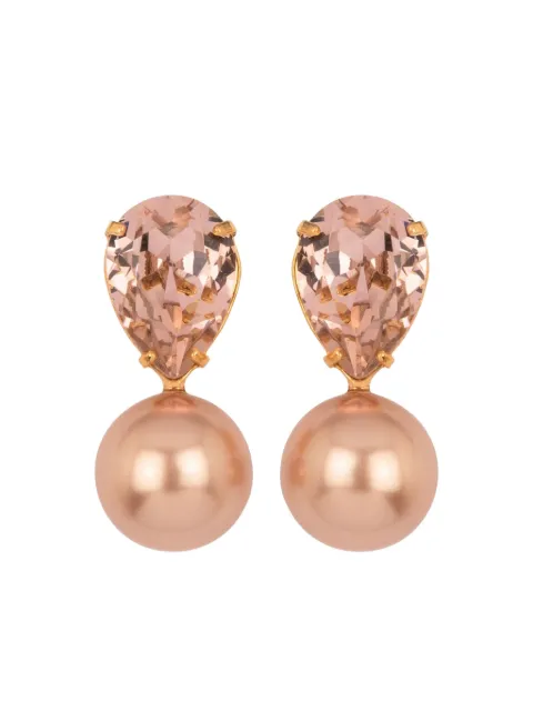 Jennifer Behr Cimone teardrop pearl earrings