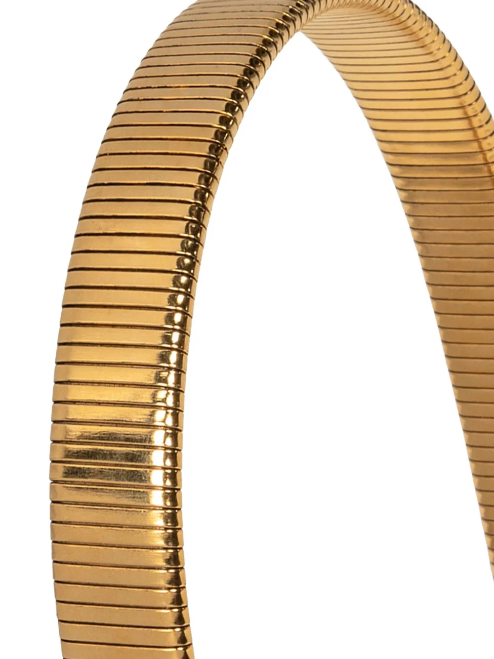 Jennifer Behr Lena Ribbed Headband In Gold