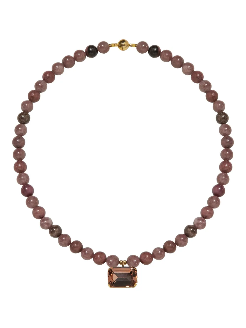 Jennifer Behr Sidonie beaded necklace - ピンク Jennifer Behr Sidonie beaded necklace - ピンク