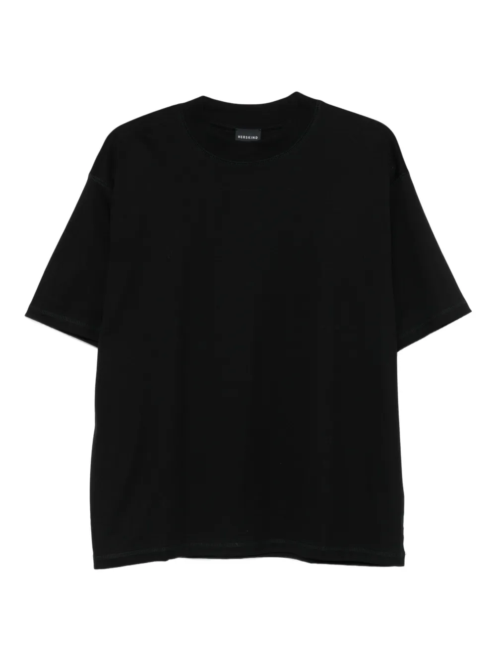 HERSKIND Camiseta boxy mangas curtas | Preto | Image 1