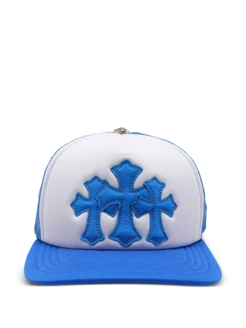 Chrome Hearts Cemetery cross-patch trucker hat