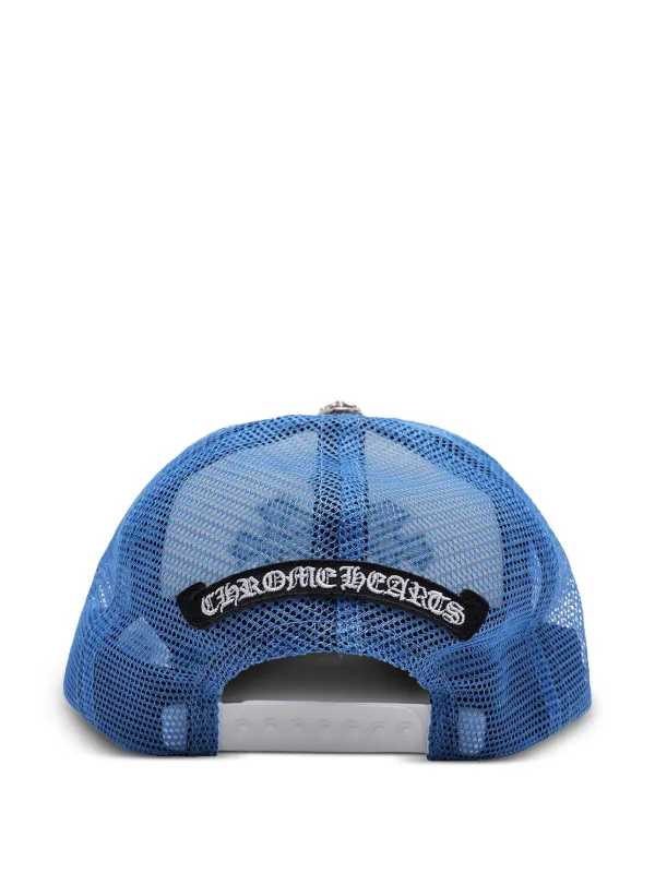Chrome Hearts Cemetery cross-patch Trucker Hat | White | FARFETCH