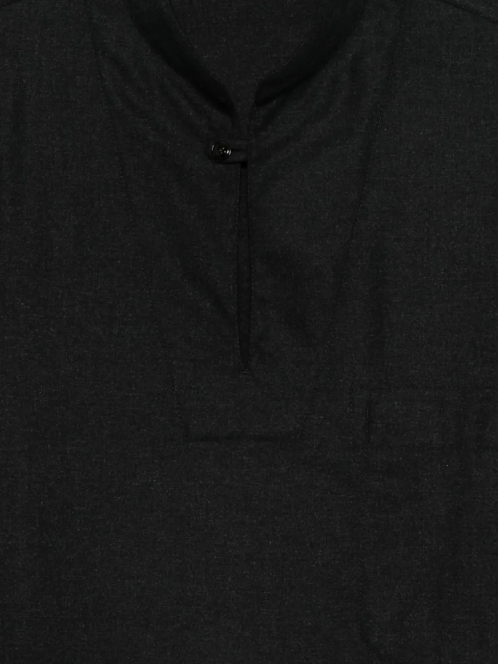 Lemaire Button-fastening Long-sleeve Shirt In Black
