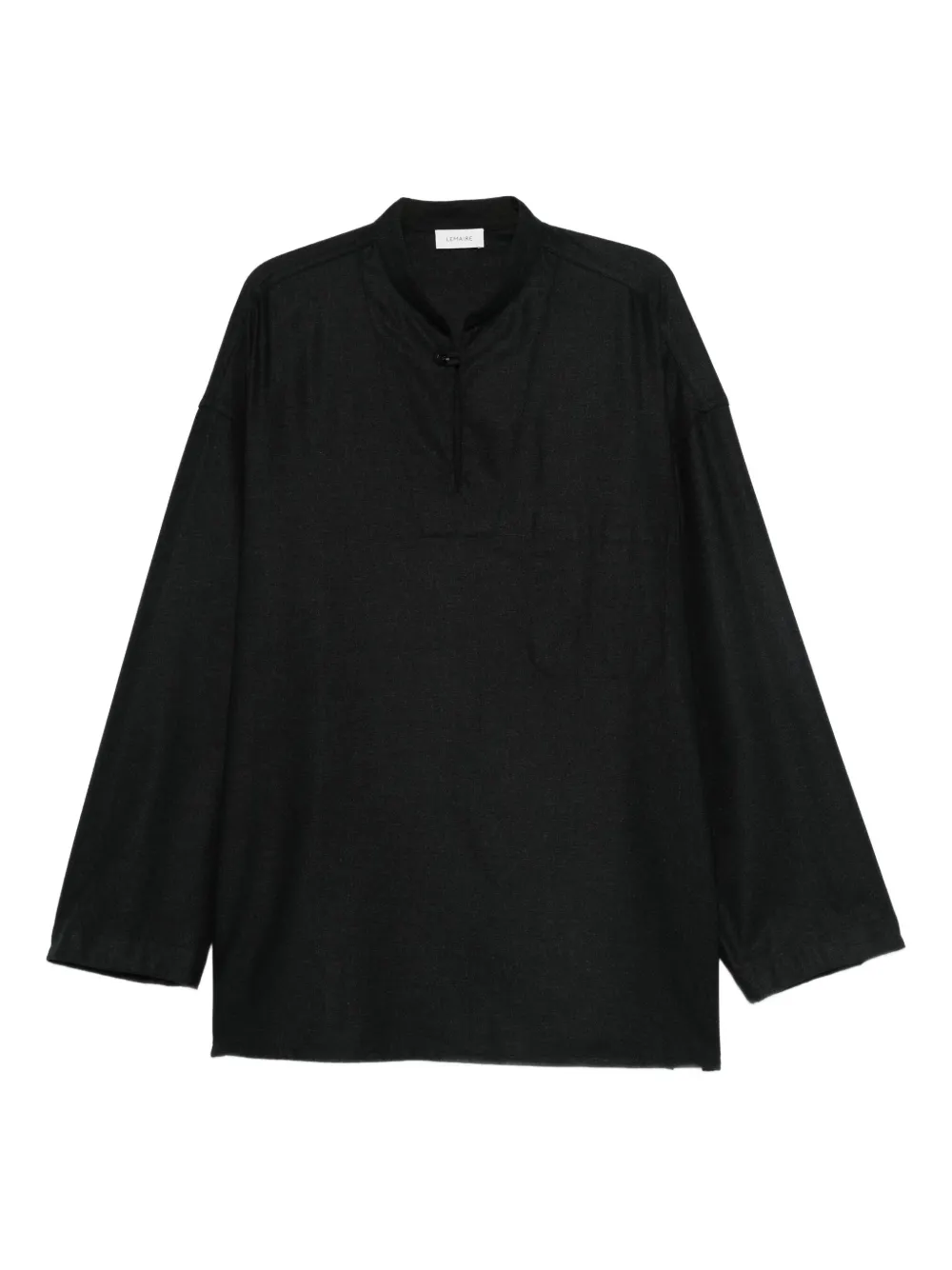 LEMAIRE button-fastening long-sleeve shirt | Black | Image 1