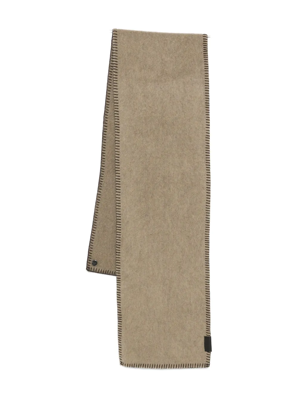 Lemaire Stitched Scarf In Green