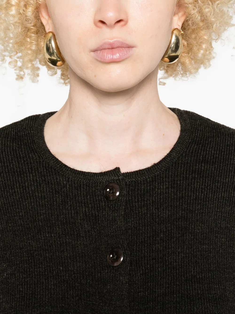 Lemaire Button-front Cardigan In Black