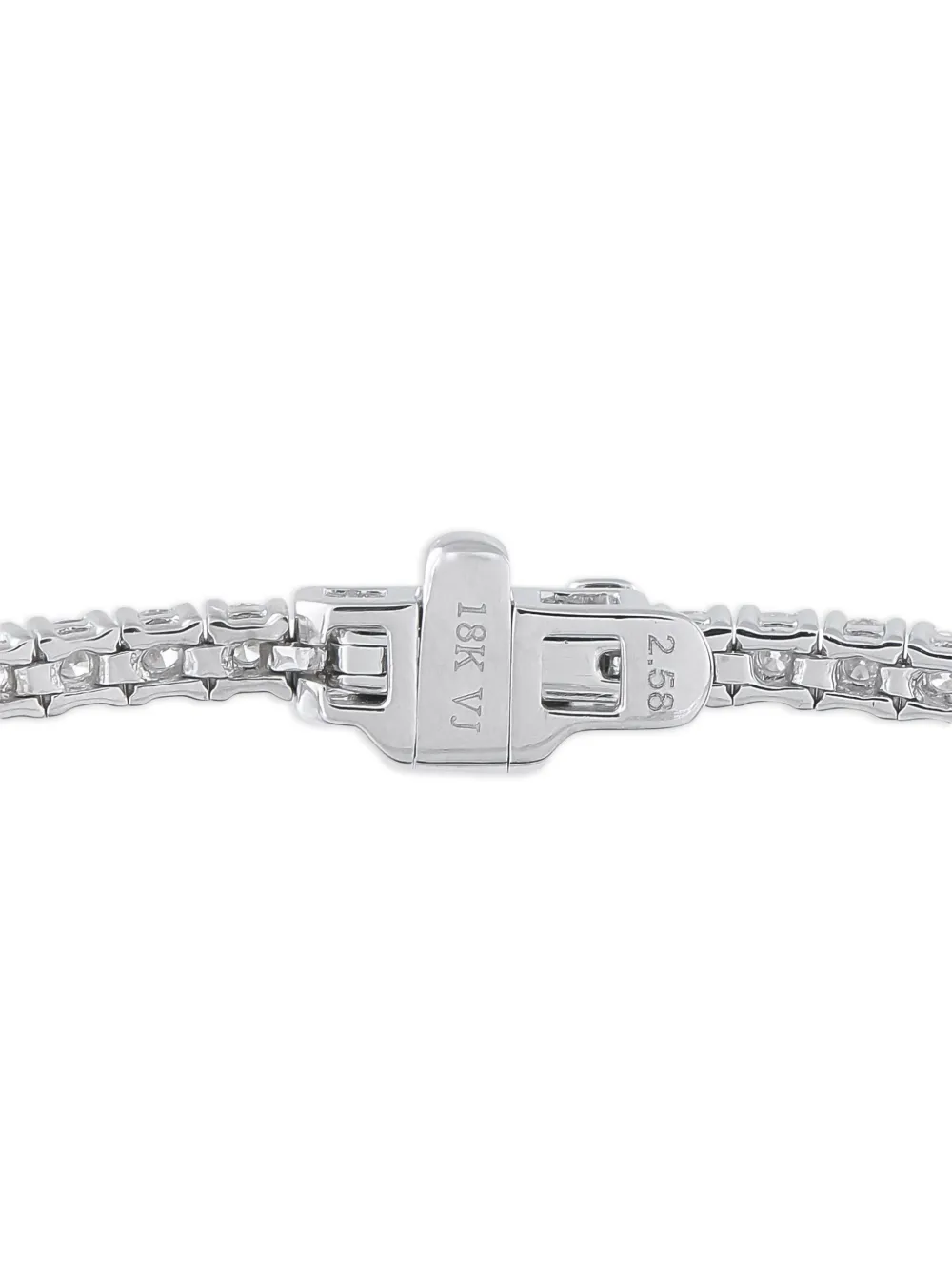 LB Exclusive 18K White Gold embellished tennis bracelet | Image 2