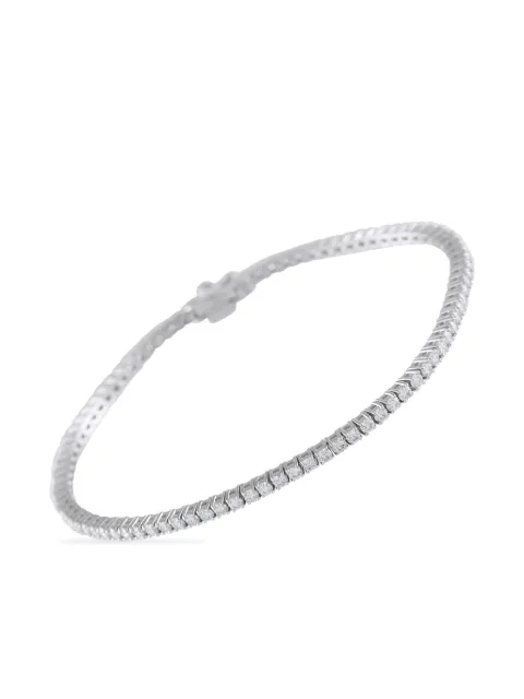 LB Exclusive 18K White Gold embellished tennis bracelet