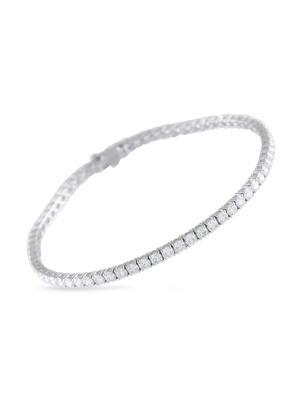 LB Exclusive 14K White Gold embellished tennis bracelet | Image 2
