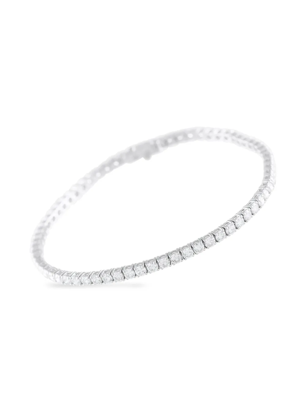 LB Exclusive 14K White Gold embellished tennis bracelet | Image 2