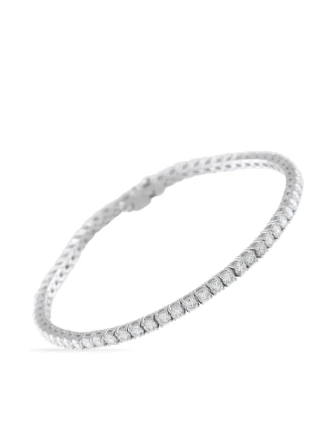 LB Exclusive 14K White Gold embellished tennis bracelet