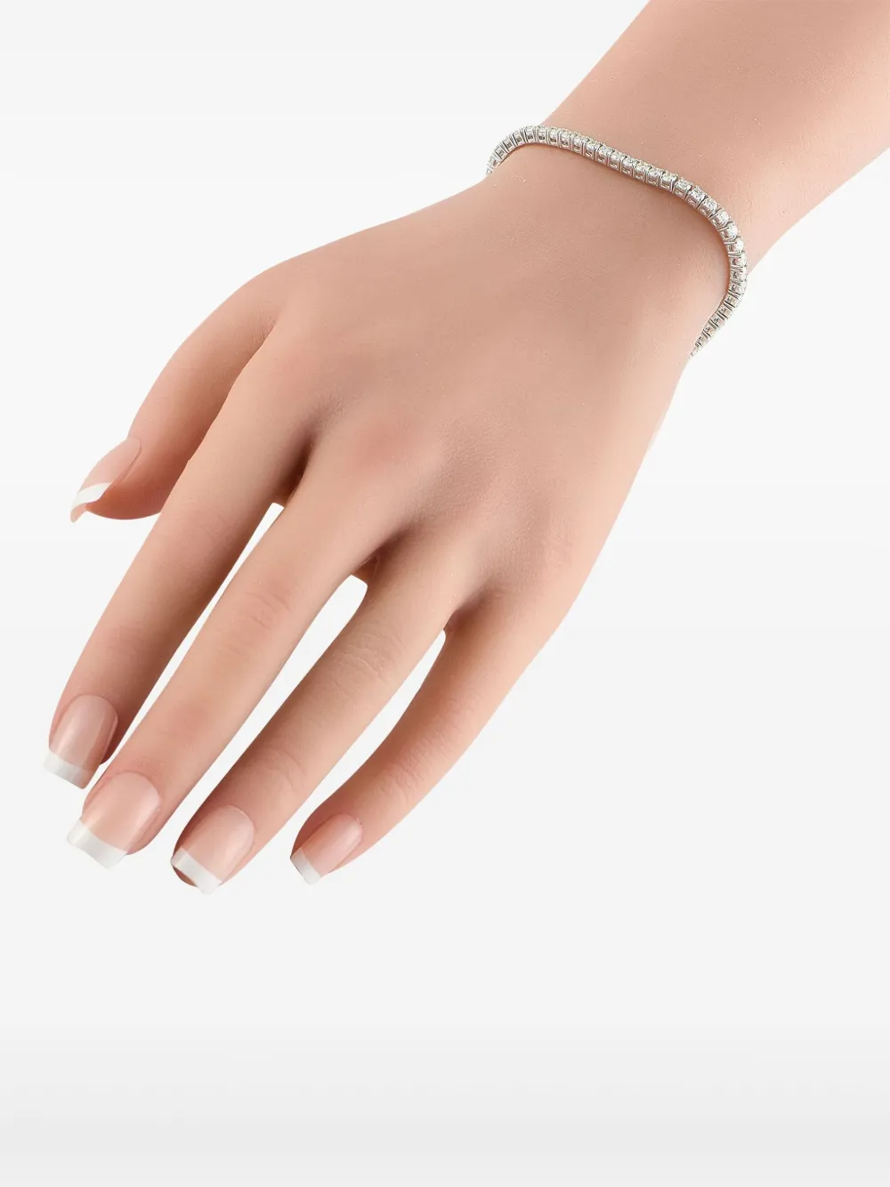 LB Exclusive 14K White Gold embellished tennis bracelet | Image 2