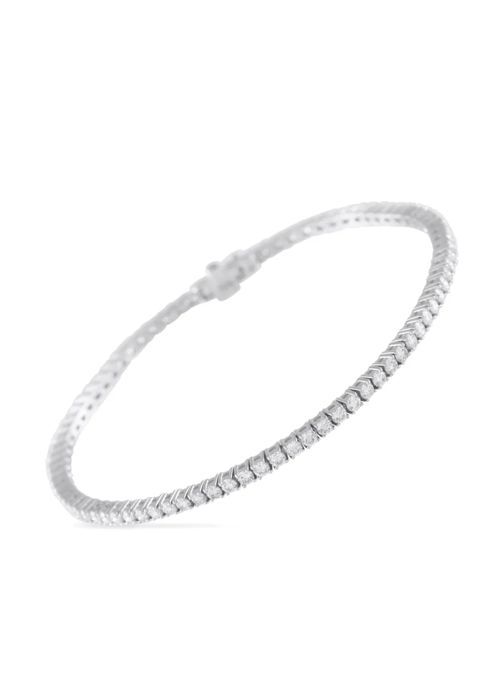 LB Exclusive 18K white gold diamond tennis bracelet | Silver | Image 1