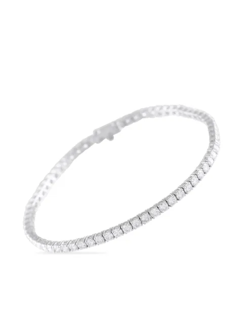 LB Exclusive 14K White Gold embellished tennis bracelet
