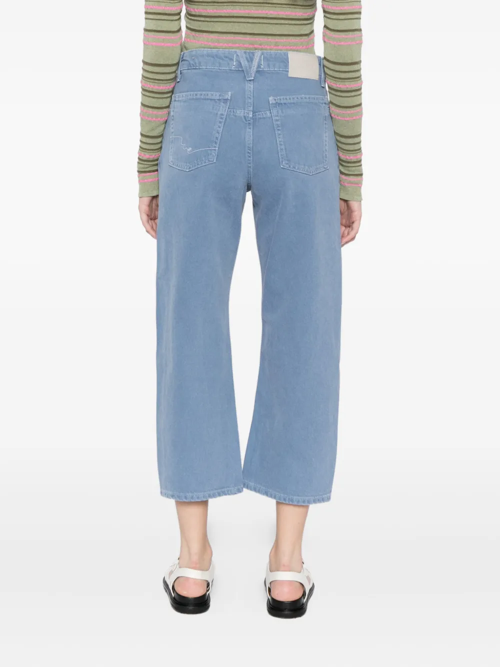 Free People Deep Trance Dropped Ocean Boyfriend Jean In Blue
