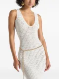 Manière De Voir Myriam pointelle open-back maxi dress - White