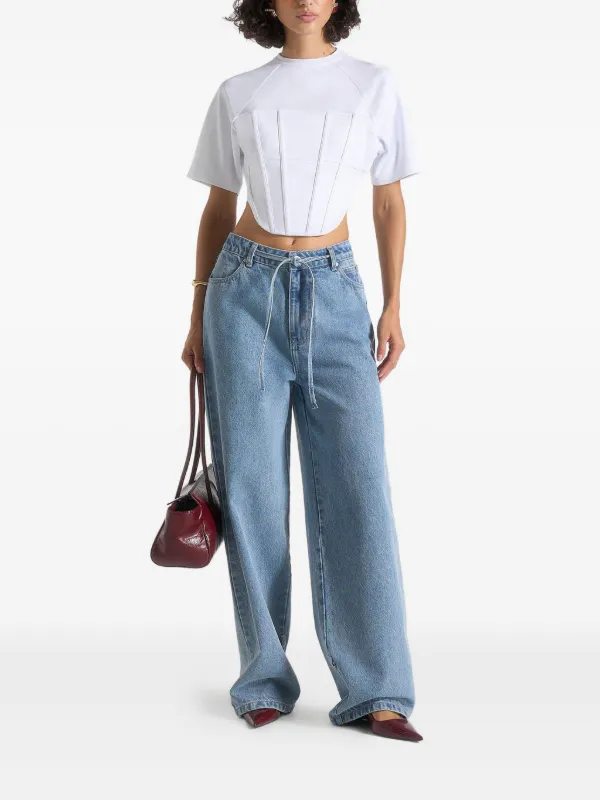 Manière De Voir Juline コルセット Tシャツ ホワイト | ホワイト