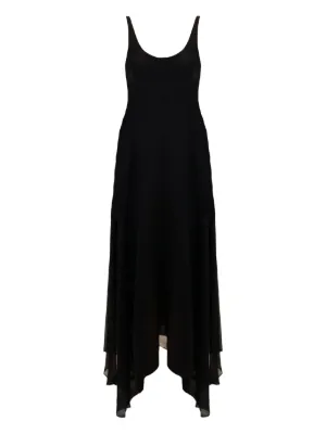 Helmut Lang アシンメトリーヘム ドレス | ブラック | FARFETCH JP