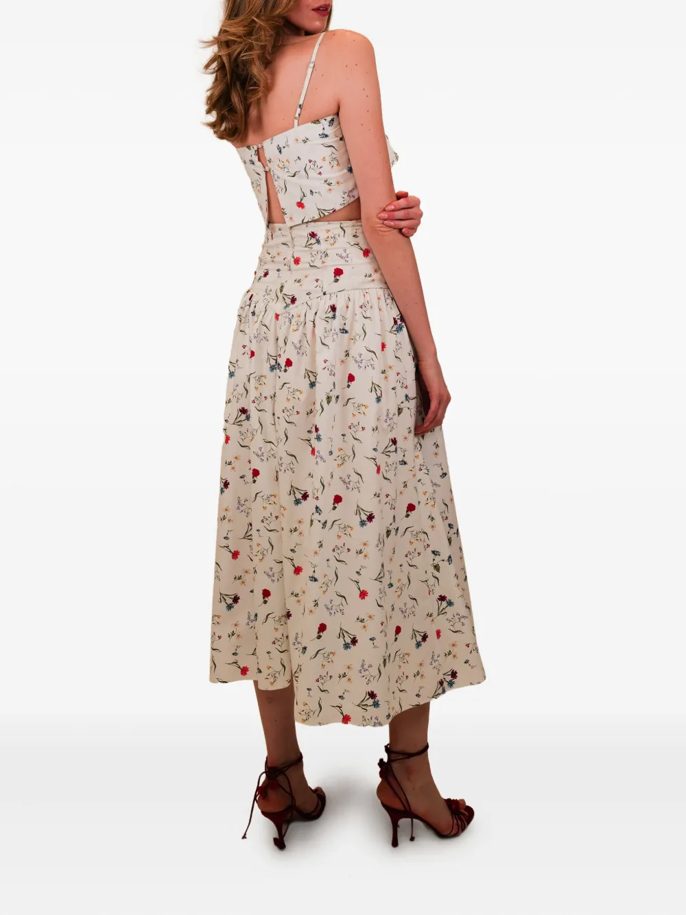 AZEEZA Walton top met bloemenprint Wit