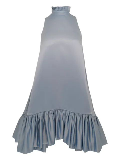 AZEEZA Alcott ruffled halterneck mini dress