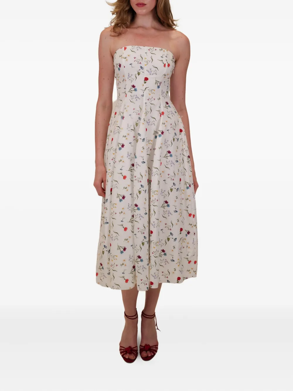 AZEEZA Sable floral-pattern midi dress | Day Dresses | Image 2