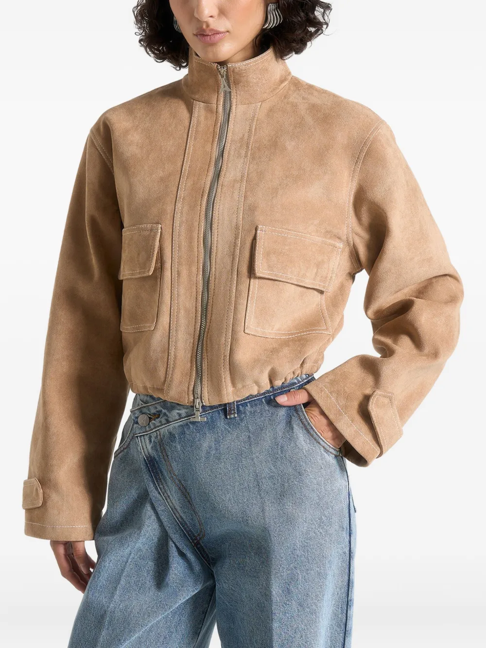 Manière De Voir Nawel suède cropped jack Bruin