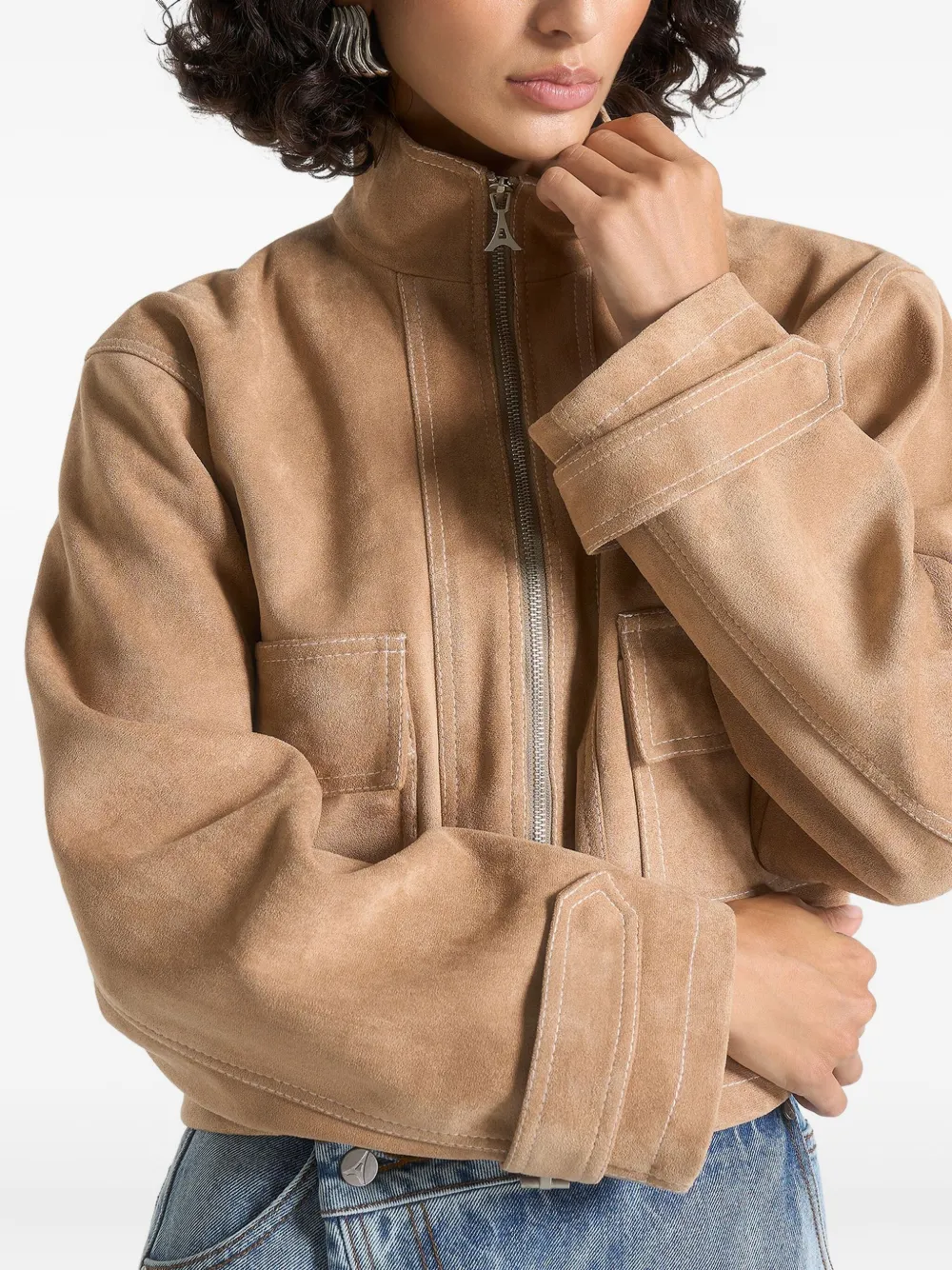 Manière De Voir Nawel suède cropped jack Bruin