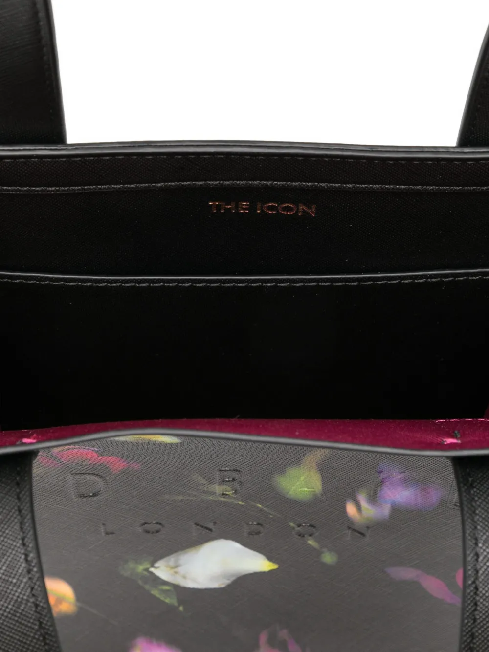 Ted Baker Seacon shopper met bloemen Zwart