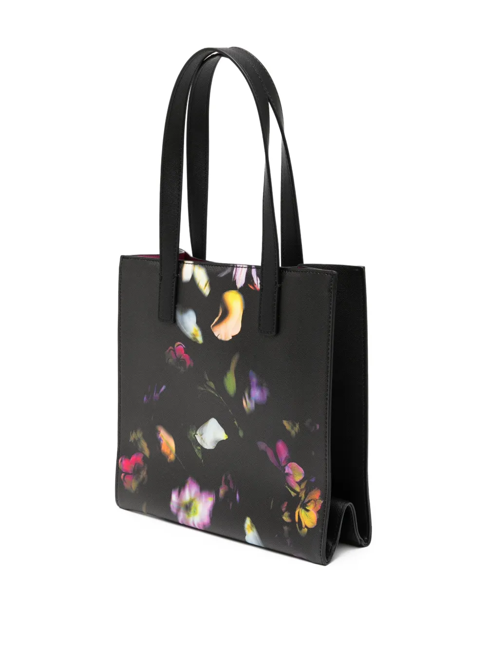 Ted Baker Seacon shopper met bloemen - Zwart