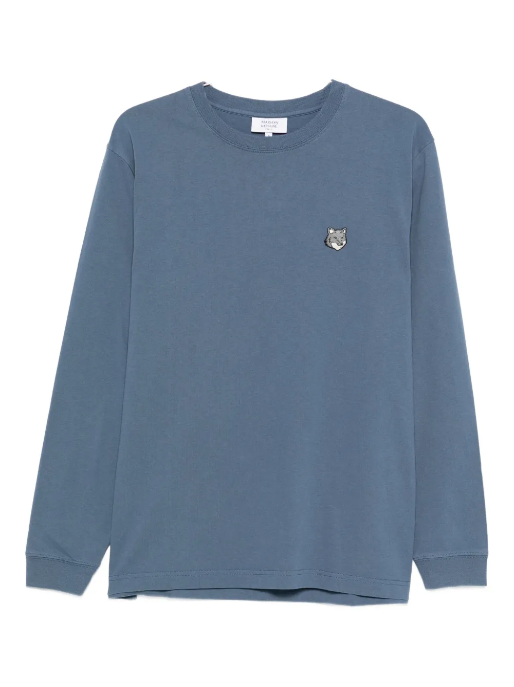 Maison Kitsuné fox-head long-sleeve T-shirt - Blu