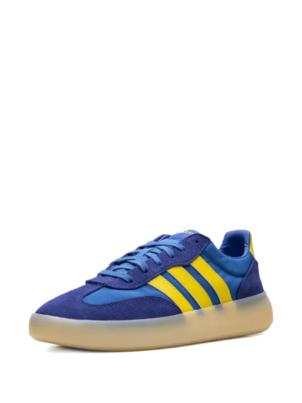 Adidas Royal Blue Suede Sneakers with Yellow Stripes Samba ADV – Premier main image 4