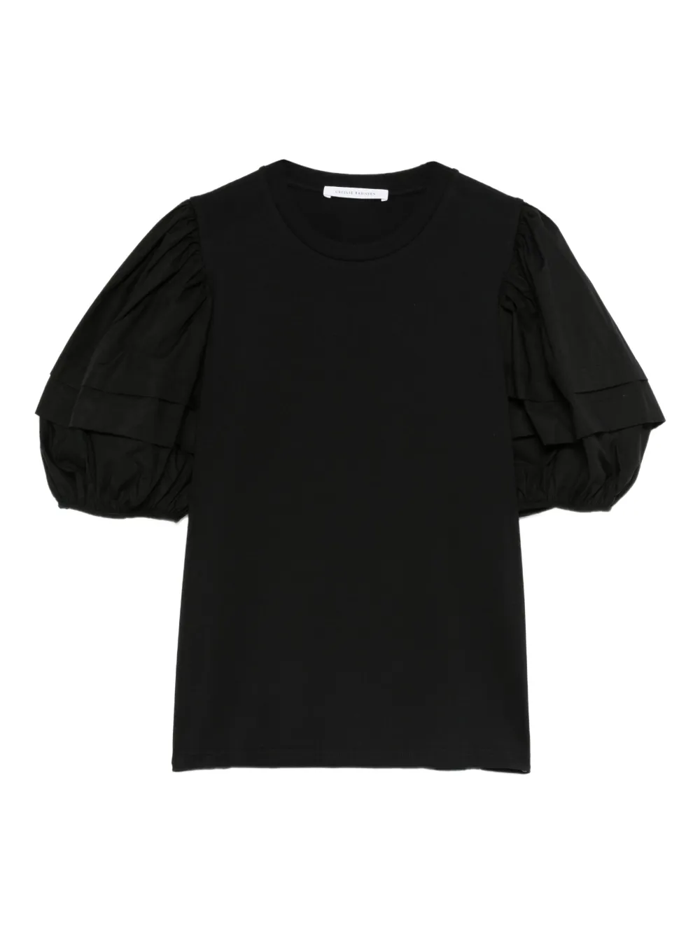 Cecilie Bahnsen short sleeve blouse | Black | Image 1