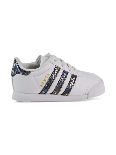 adidas Kids Samoa "Footwear White/Footwear White/Core Black" sneakers