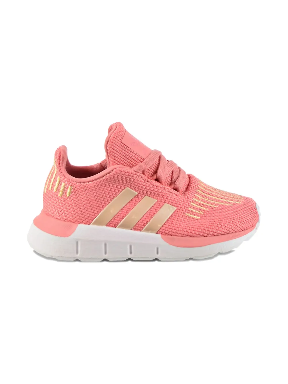 adidas Kids Swift Run "Tactile Rose Copper Metalic Core Black" sneakers Pink