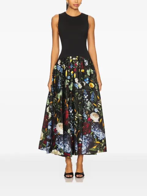 alice + olivia vestido midi Adley