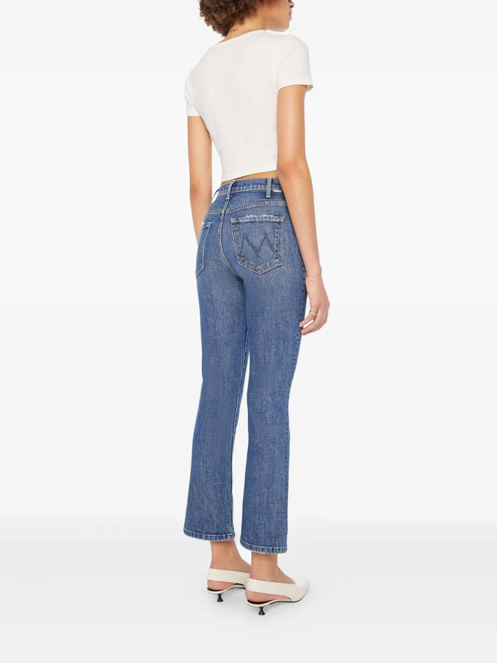 MOTHER Hustler Ankle jeans Blauw