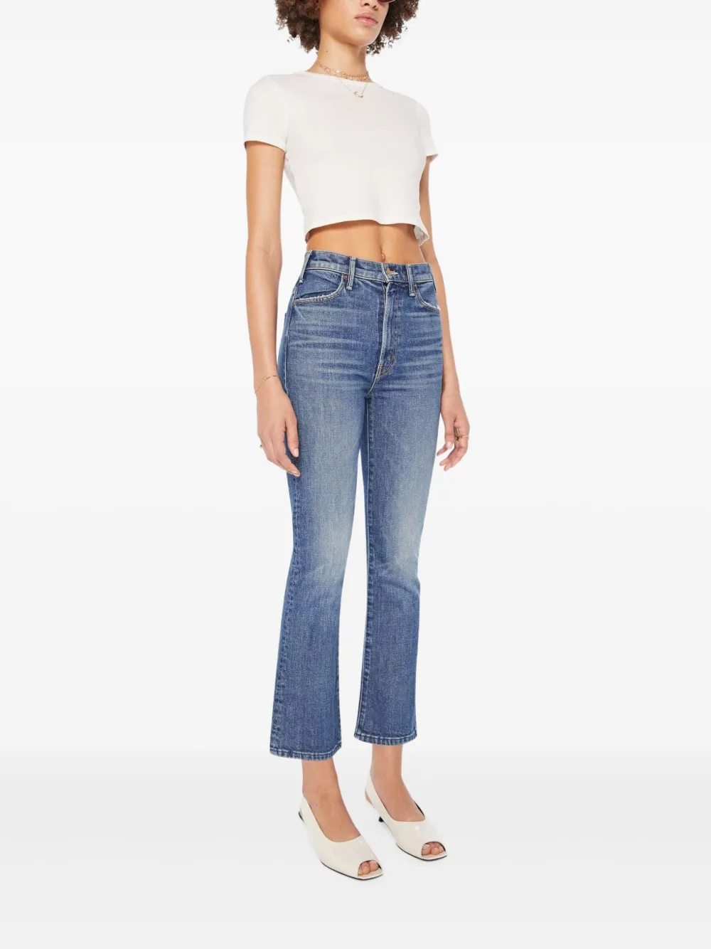 MOTHER Hustler Ankle jeans Blauw