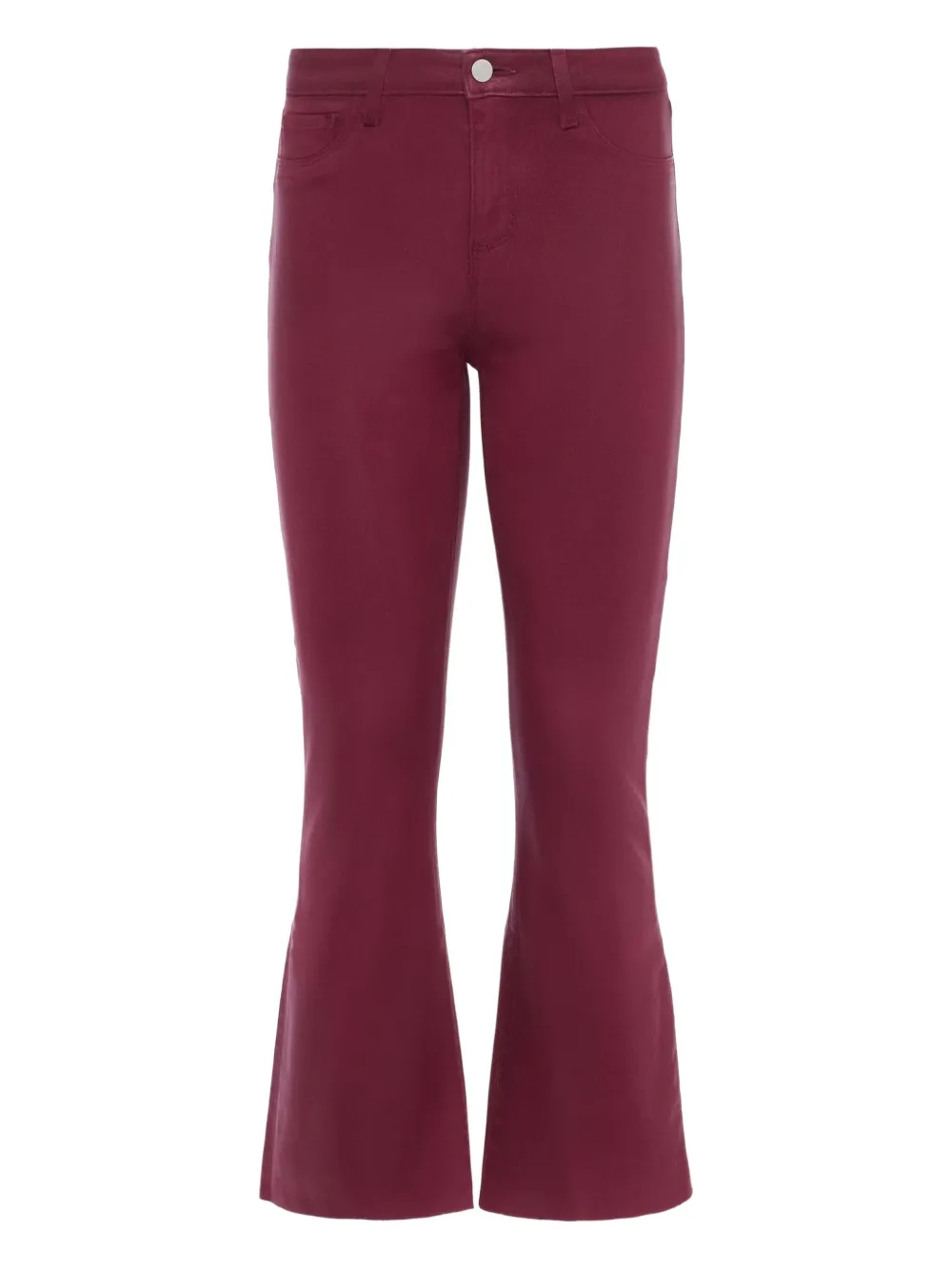 L'agence Kendra High-rise Flare Denim In Red