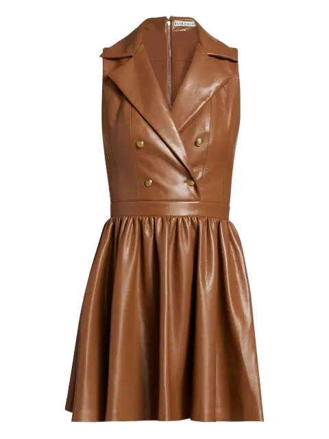 alice + olivia vestido corto Emmy con doble botonadura