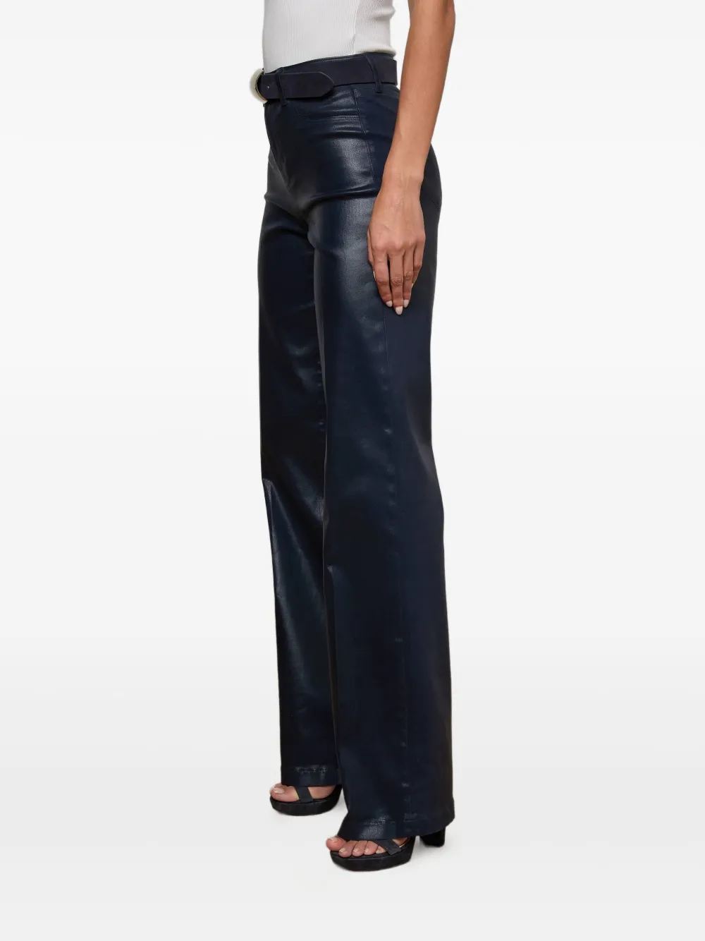 L'Agence Clayton high-waist jeans Blauw